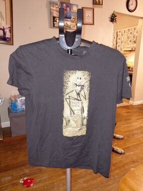 Hanes Black The Nightmare Before Christmas Jack Skellington Graphic Tee